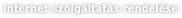 internet szolgáltatás rendelése